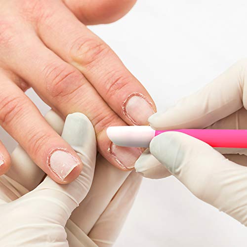 BQTQ 225 Pieces Plastic Handle Nail Cuticle Pusher Rubber Tip Nail Cleaner Co...