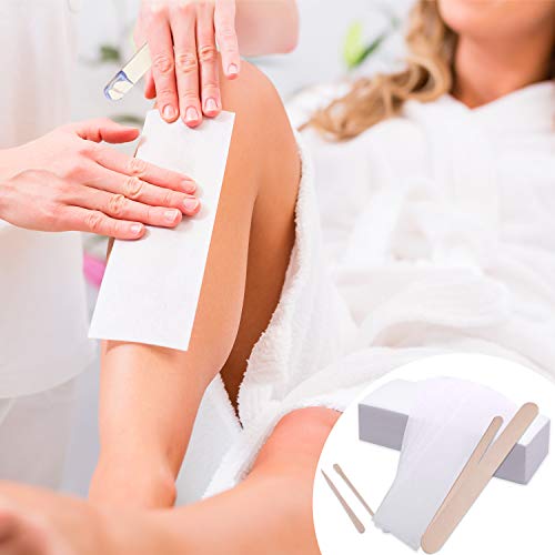 BQTQ 800 Pcs Wax Strips Sticks Kit Including 300 Pcs Non Woven Waxing Strips ...