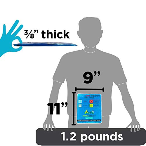 BraceAbility Reusable Heat/Ice Pack for Injuries | Kid Friendly, Flexible Hot...
