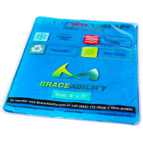 BraceAbility Reusable Heat/Ice Pack for Injuries | Kid Friendly, Flexible Hot...