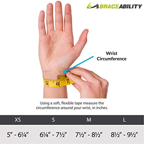 BraceAbility Thumb & Wrist Spica Splint | De Quervain's Tenosynovitis Long St...