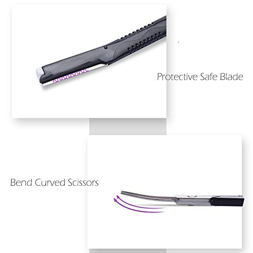 Brainbow 6pcs Eyebrow Kit, Eyebrow Trimmers Razor Tweezers Scissors Stencils ...