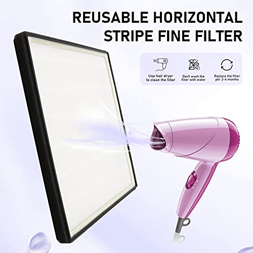 BRANTMAKER Nail Dust Collector with Brush and 2 Reusable Filters, 60W Vacuum ...