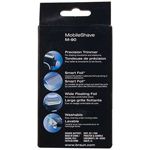 Braun Electric Razor for Men, M90 Mobile Electric Shaver, Precision Trimmer, ...