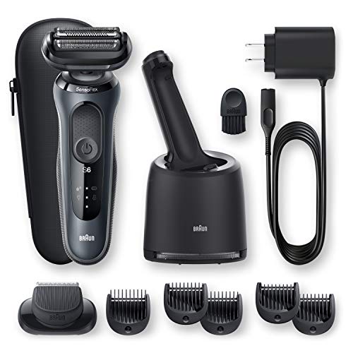 Braun Electric Razor for Men SensoFlex with Beard Trimmer, Rechargeable, Wet ...