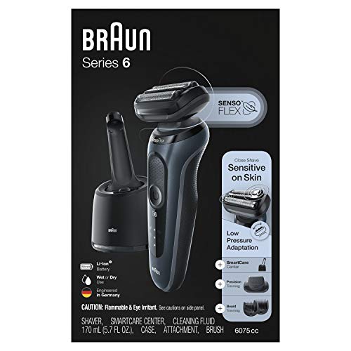 Braun Electric Razor for Men SensoFlex with Beard Trimmer, Rechargeable, Wet ...
