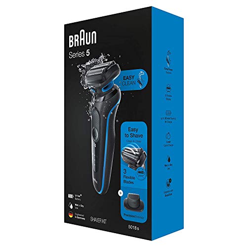 Braun Electric Razor for Men, Series 5 5018s Electric Foil Shaver with Precis...