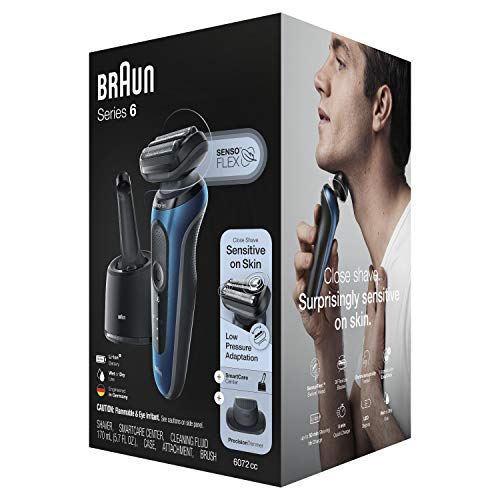 Braun Electric Razor for Men, Series 6 6072cc SensoFlex Electric Foil Shaver ...