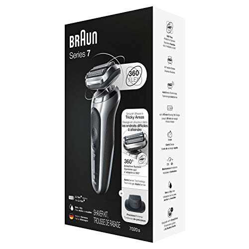 Braun Electric Razor for Men, Series 7 360 Flex Head Foil Shaver with Precisi...