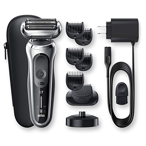 Braun Electric Razor for Men, Series 7 7027cs 360 Flex Head Electric Shaver w...