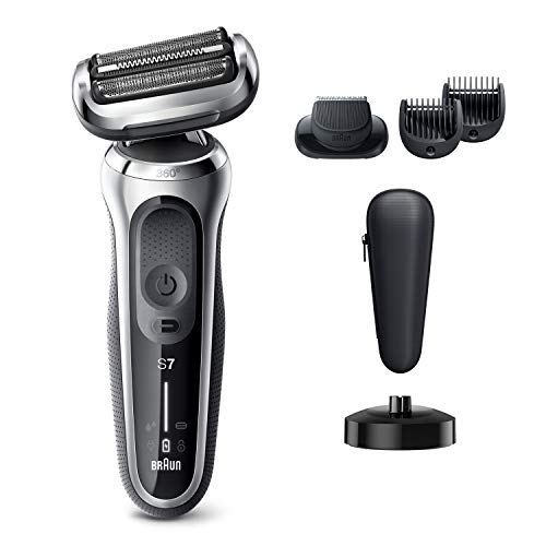 Braun Electric Razor for Men, Series 7 7027cs 360 Flex Head Electric Shaver w...