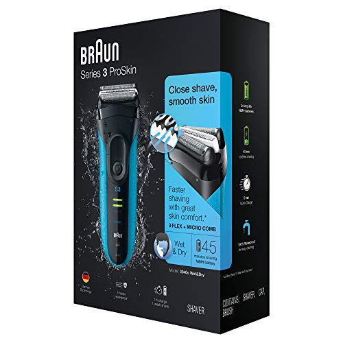 Braun Electric Series 3 Razor with Precision Trimmer, Rechargeable, Wet & Dry...