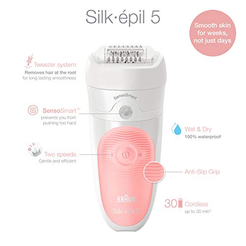 Braun Epilator Silk-épil 5 5-895, Hair Removal for Women, Shaver & Trimmer, R...