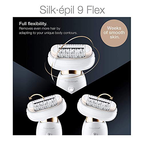 Braun Epilator Silk-épil 9 9-030 with Flexible Head, Facial Hair Removal for ...