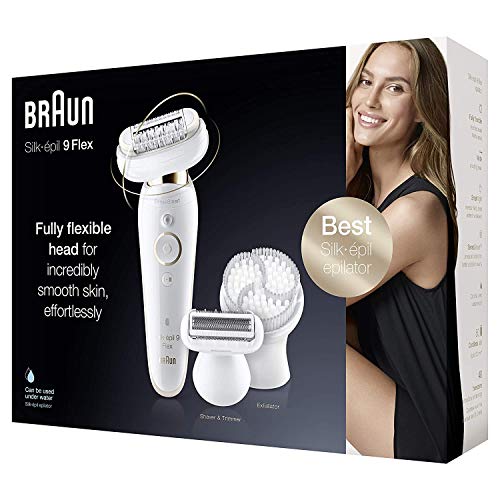 Braun Epilator Silk-épil 9 9-030 with Flexible Head, Facial Hair Removal for ...