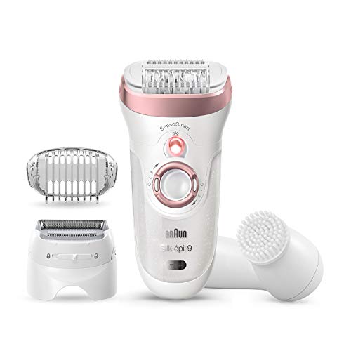Braun Epilator Silk-épil 9 9-880, Facial Hair Removal for Women, Wet & Dry, F...