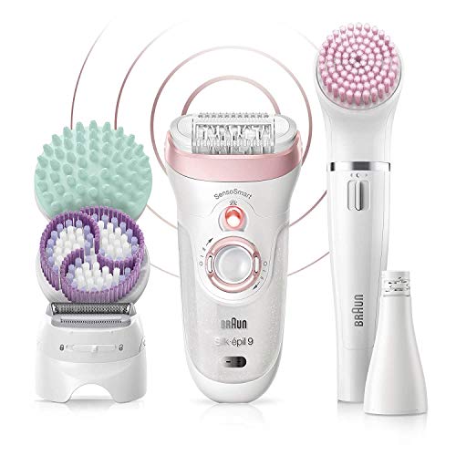 Braun Epilator Silk-épil 9 9-985, Facial Hair Removal for Women, Shaver, Cord...