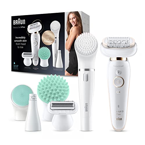 Braun Epilator Silk-épil 9 Flex 9-300 Beauty Set, Facial Hair Removal for Wom...
