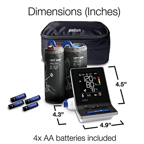 Braun ExactFit 3 Upper Arm Blood Pressure Monitor with Clinically Proven Accu...