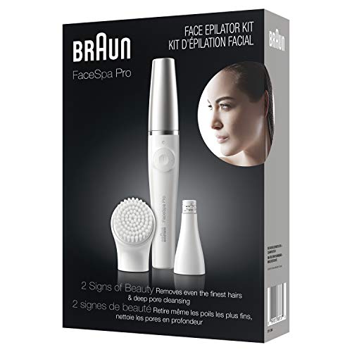 Braun Face Epilator Facespa Pro 910, Facial Hair Removal for Women, 2-in-1 Ep...