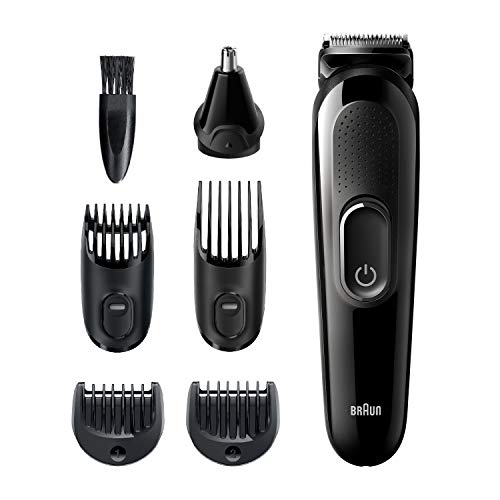 Braun Hair Clippers for Men MGK3220, 6-in-1 Beard Trimmer, Ear and Nose Trimm...