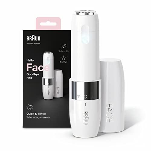 Braun Mini Hair Remover, Electric Facial Hair Removal for Women, Quick & Gent...