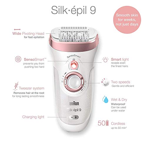 Braun Silk-épil 9 9-890 Facial Hair Removal for Women, Bikini Trimmer, Womens...