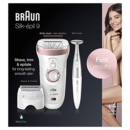 Braun Silk-épil 9 9-890 Facial Hair Removal for Women, Bikini Trimmer, Womens...