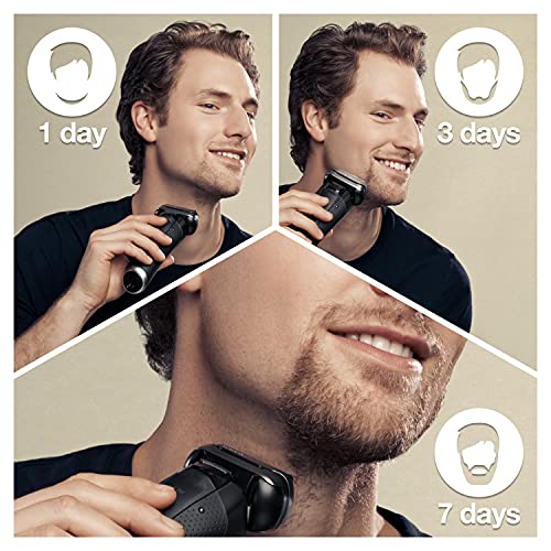 Braun Wet & Dry Electric Foil Razor for Men with ProLift Beard Trimmer, Clean...