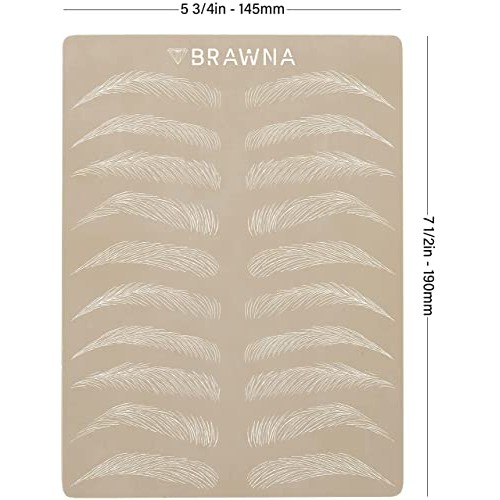 6 pcs Microblading Practice Skin - Inkless Double Sided Practice Skin For Eye...