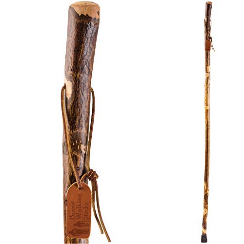 Brazos 58" Free Form Hawthorn Wood Walking Stick Hiking Trekking Pole for Men...