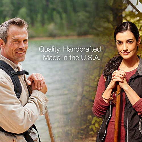 Brazos Trekking Pole Hiking Stick for Men and Women Handcrafted of Lightweigh...