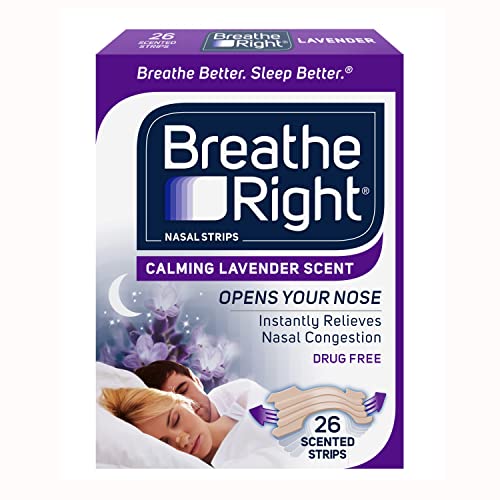 Breathe Right Nasal Strips, Lavender, Nasal Congestion Relief due to Colds & ...