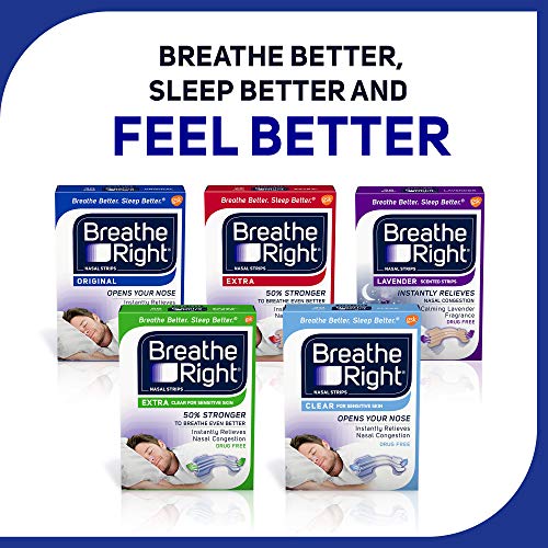 Breathe Right Original Nose Strips to Reduce Snoring and Relieve Nose Congest...