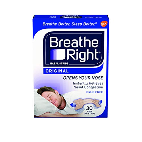Breathe Right Original Nose Strips to Reduce Snoring and Relieve Nose Congest...