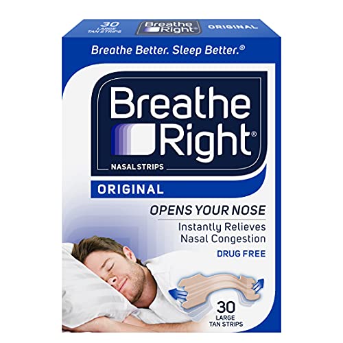 Breathe Right Original Nose Strips to Reduce Snoring and Relieve Nose Congest...