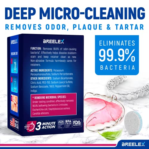 Denture Cleaning Tablets - Retainer Cleaner for Aligner, Mouth & Night Guard ...