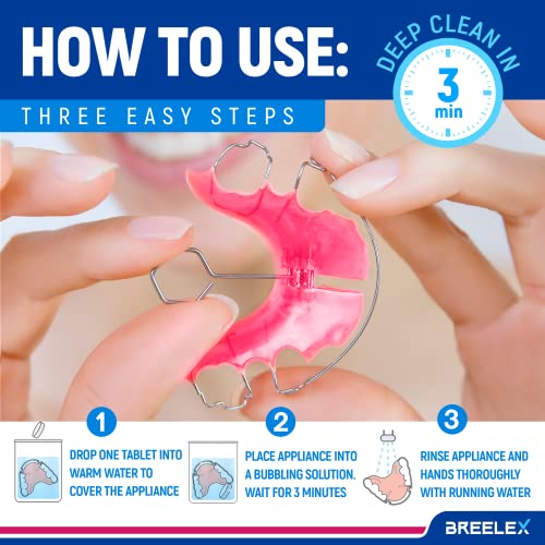 Denture Cleaning Tablets - Retainer Cleaner for Aligner, Mouth & Night Guard ...