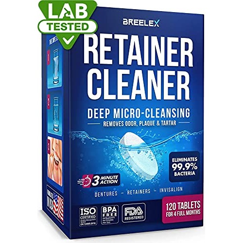 Denture Cleaning Tablets - Retainer Cleaner for Aligner, Mouth & Night Guard ...