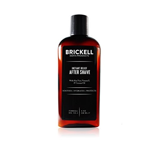 Brickell Men's Instant Relief Aftershave for Men, Natural and Organic Soothin...