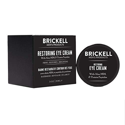 Brickell Men's Restoring Eye Cream for Men, Natural and Organic Anti Aging Ey...