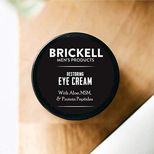 Brickell Men's Restoring Eye Cream for Men, Natural and Organic Anti Aging Ey...