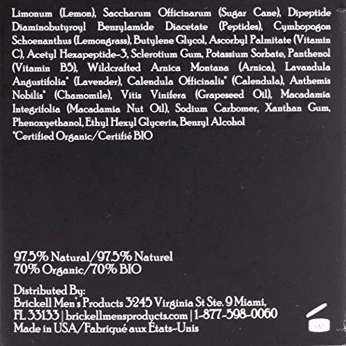 Brickell Men's Restoring Eye Cream for Men, Natural and Organic Anti Aging Ey...