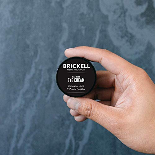 Brickell Men's Restoring Eye Cream for Men, Natural and Organic Anti Aging Ey...
