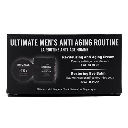 Brickell Men's Ultimate Anti-Aging Routine, Anti-Wrinkle Night Face Cream and...