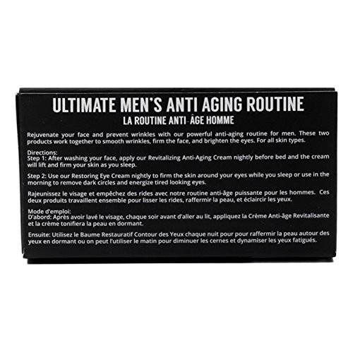 Brickell Men's Ultimate Anti-Aging Routine, Anti-Wrinkle Night Face Cream and...