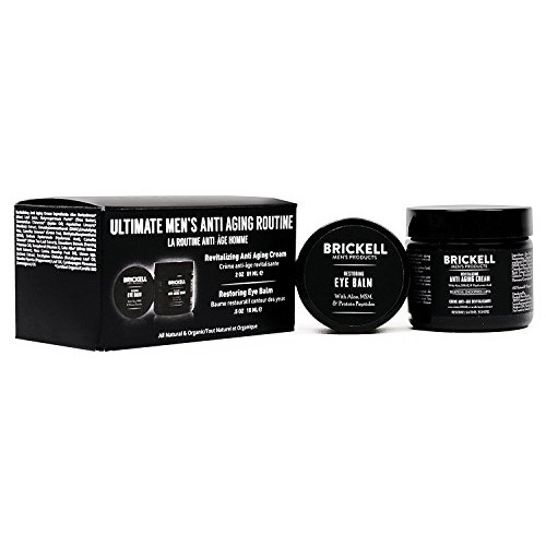 Brickell Men's Ultimate Anti-Aging Routine, Anti-Wrinkle Night Face Cream and...