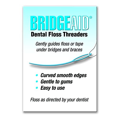 BridgeAid Dental Floss Threaders (1 Pack of 50)