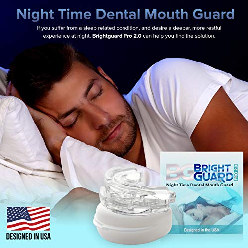 Bright Guard 2.0 Adjustable Night Sleep Aid Bruxism Mouthpiece Mouth Guard