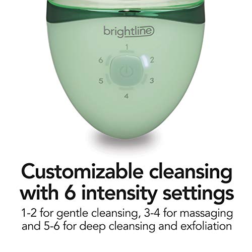 Brightline Sonic Rechargeable Electric Facial Cleansing Brush System, Face Ex...